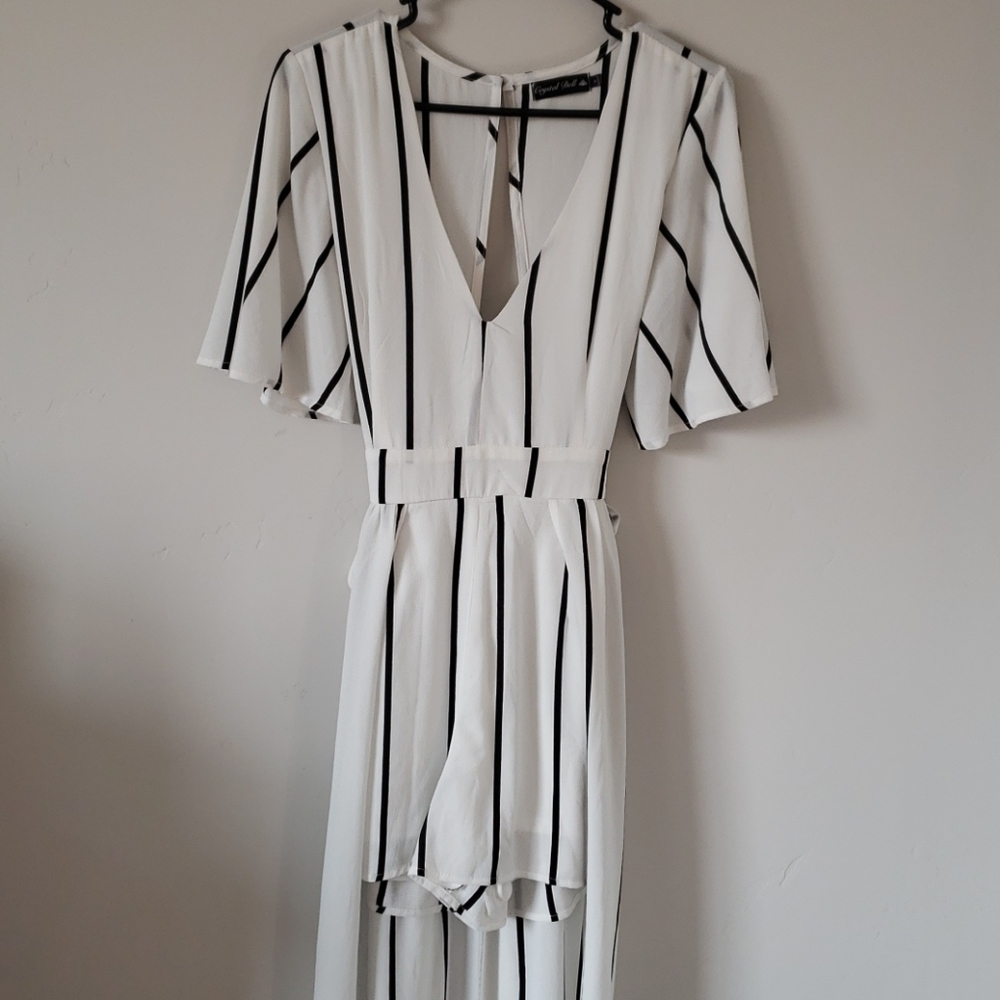 Romper with long back